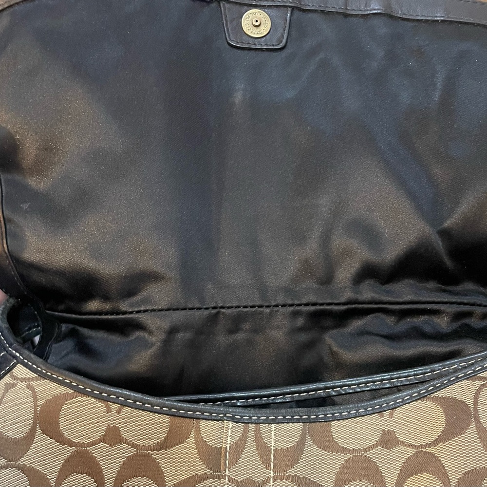 COACH Ergo Brown and Tan Designer Shoulder Bag - Picture 9 of 11